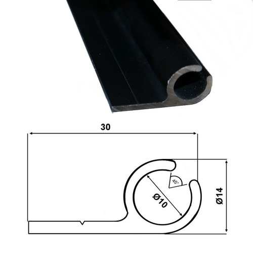 Kederschiene m alu - (8€/m),