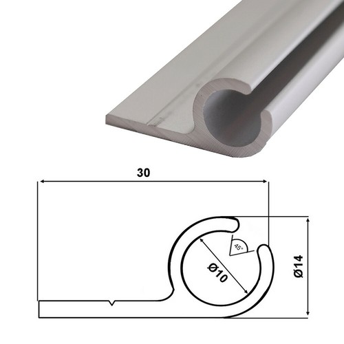 Kederschiene 50 m - (6€/m),