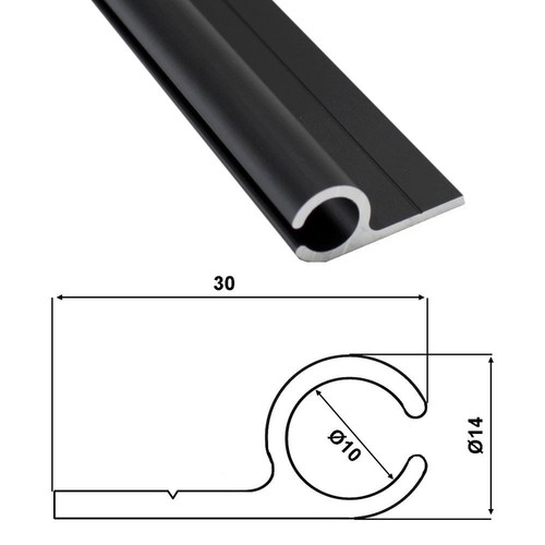 Kederschiene m alu - (8€/m), 2