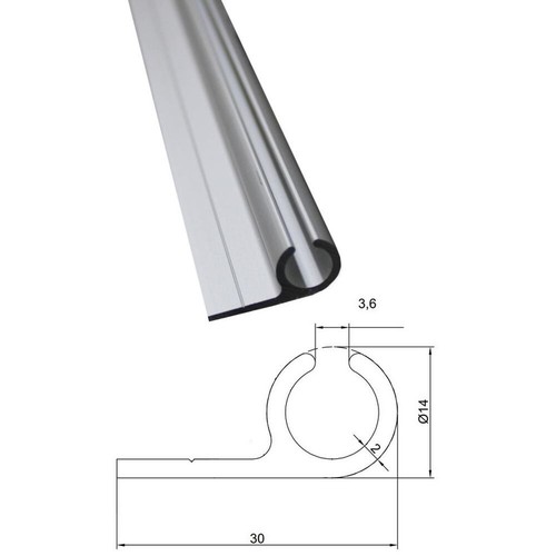 Kederschiene 2m - (6€/m),