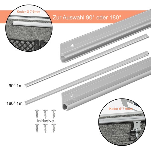 Kederschiene aluminium - kederschiene,